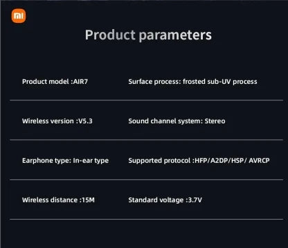 XIAOMI Air7 Mini In-Ear Wireless